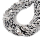 Gray Gold Silver Plated Hematite Top Drilled Heart Beads Size 6mm 15.5'' Strand