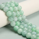 Natural Green Jadeite Jade Smooth Round Beads 4mm 6mm 8mm 10mm 12mm 15.5" Strand