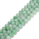 Natural Green Jadeite Jade Smooth Round Beads 4mm 6mm 8mm 10mm 12mm 15.5" Strand