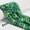 Natural Chrysoprase Smooth Round Beads 4mm 6mm 8mm 10mm 12mm 15.5" Strand