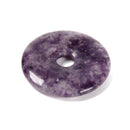 Lepidolite Donut Circle Pendant Size 40mm Sold Per Piece