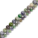 Natural Multi Color Tanzanite Smooth Round Beads 6mm 8mm 15.5" Strand