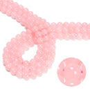 Rose Quartz Smooth Round Beads 4mm 6mm 8mm 10mm 12mm 15.5" Strand