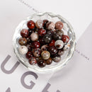 Natural Mexican Crazy Lace Agate Smooth Round Beads 6mm 8mm 10mm 15.5'' Strand