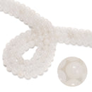 Natural White Jade Smooth Round Beads 4mm 6mm 8mm 10mm 12mm 15.5" Strand