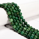 African Jade Smooth Round Beads 4mm 6mm 8mm 10mm 15.5" Strand