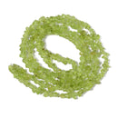 Natural Peridot Irregular Nugget Chips Beads Approx 4-5mm 34" Strand