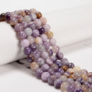 Natural Su Fluorite Smooth Round Beads Size 6mm 8mm 15.5'' Strand