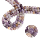 Natural Su Fluorite Smooth Round Beads Size 6mm 8mm 15.5'' Strand