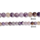 Natural Su Fluorite Smooth Round Beads Size 6mm 8mm 15.5'' Strand