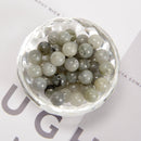 Natural White Labradorite Smooth Round Beads 4mm 6mm 8mm 9mm 10mm 15.5" Strand