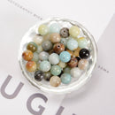 Multi-Color Amazonite Smooth Round Beads 4mm 6mm 8mm 10mm 12mm- 18mm 15.5" Strand