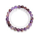 Natural Super Seven Bracelet Smooth Round Size 8mm 7.5" Length