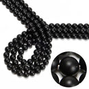 Black Onyx Matte Round Beads 4mm 6mm 8mm 10mm 12mm Approx 15.5" Strand