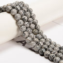 Map Jasper Smooth Round Beads 6mm 8mm 10mm 12mm 15.5" Strand