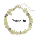 01-Mixed Gemstone Chips Bracelet With Silver Plated Clasp Size 5-8mm 7.5''Length