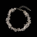 01-Mixed Gemstone Chips Bracelet Silver Plated Clasp Size 5-8mm 7''-8.5'' Length