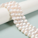 White Striped Tibetan Agate Faceted Round Beads 8mm 10mm 12mm 15.5" Strand