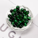 Green Tiger's Eye Smooth Round Beads 4mm 6mm 8mm 10mm 12mm 14mm 15.5" Strand