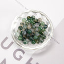 Green Moss Agate Smooth Round Beads 4mm 6mm 8mm 10mm Approx 15.5" Strand