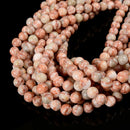 Natural Red Web Jasper Smooth Round Size 6mm 8mm 10mm 15.5'' Strand
