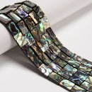 Abalone Rectangle Shape Beads 8x10mm 8x12mm 10x14mm 12x16mm 13x18mm 15.5" Strand