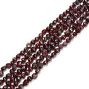 Red Garnet Smooth Irregular Round Pebble Beads Size 6-8mm 15.5" Strand