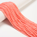Pink / White Bamboo Coral Round Tube Beads 2x6mm 15.5" Strand