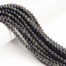 2.0mm Large Hole Rainbow Obsidian Smooth Round Beads 6mm 8mm 10mm 15.5" Strand