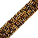 Yellow Tiger Eye Faceted Rondelle Beads 5x8mm 15.5" Strand