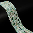 Amazonite Faceted Rondelle Beads Size 2x3mm 3x4mm 15.5" Strand