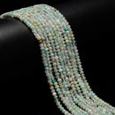 Amazonite Faceted Rondelle Beads Size 2x3mm 3x4mm 15.5" Strand