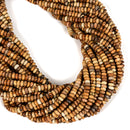 Natural Picture Jasper Smooth Rondelle Beads Size 2x4.5mm 15.5'' Strand