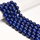 Lapis Lazuli Smooth Round Beads 14mm 16mm 18mm 20mm 15.5" Strand