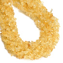 Natural Citrine Irregular Pebble Nugget Chips Beads Size 7-8mm 34" Strand