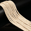 Natural River Stone Heishi Disc Beads Size 2x4mm 15.5'' Strand