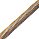 Gray/Gold/Silver/Copper Hematite Rectangle Tube Beads 2x8mm 15.5" Strand