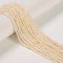Natural White Fresh Water Pearl Nugget Shape Beads Size 2-3mm 15" Strand