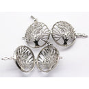 Silver Metal Oil Diffuser Pendant Tree of Life Size 16x30mm Sold Per Piece