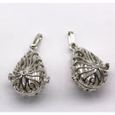 Silver Metal Oil Diffuser Pendant Teardrop Size 20x28mm Sold Per Piece