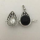 Silver Metal Oil Diffuser Pendant Teardrop Size 20x28mm Sold Per Piece
