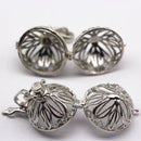 Silver Metal Oil Diffuser Pendant Round Size 24mm Sold Per Piece