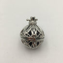Silver Metal Oil Diffuser Pendant Round Size 24mm Sold Per Piece