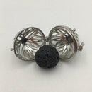 Silver Metal Oil Diffuser Pendant Round Size 24mm Sold Per Piece