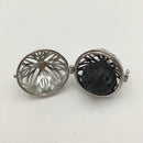 Silver Metal Oil Diffuser Pendant Round Size 24mm Sold Per Piece