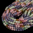 Natural Grade A Gradient Tanzanite Smooth Round Beads Size 4mm 6mm 15.5'' Strand