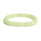 Lemon Color Dyed Jade Smooth Rondelle Beaded Bracelet Size 5x8mm 7.5'' Length