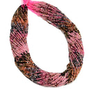 Gradient Natural Multi-color Tourmaline Smooth Round Beads Size 2mm 15.5'' Strd