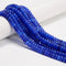 Royal Blue Color Dyed Jade Smooth Rondelle Beads Size 5x8mm 15.5'' Strand