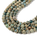 Natural Snake Skin Jasper Smooth Round Beads Size 4mm 6mm 8mm 10mm 15.5'' Strand